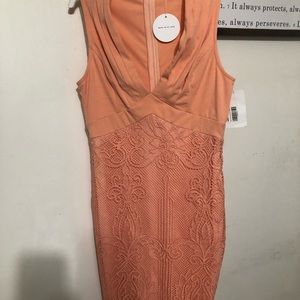 Orange/peach mini dress
